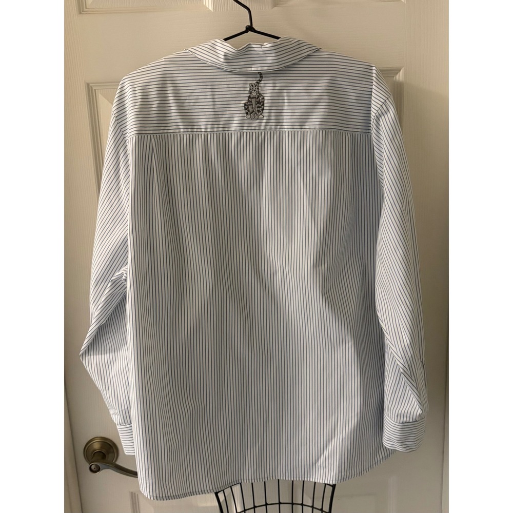 Bechamel 1X Cat Boutique Embroidered Button Shirt Cotton Novelty EUX Cottage - Picture 3 of 10